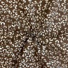 Printed Cotton LEOP Cocoa / Black